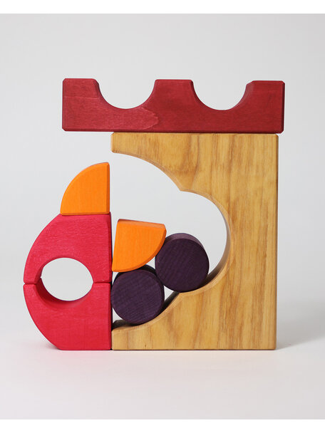 Grimm's Building set red - car