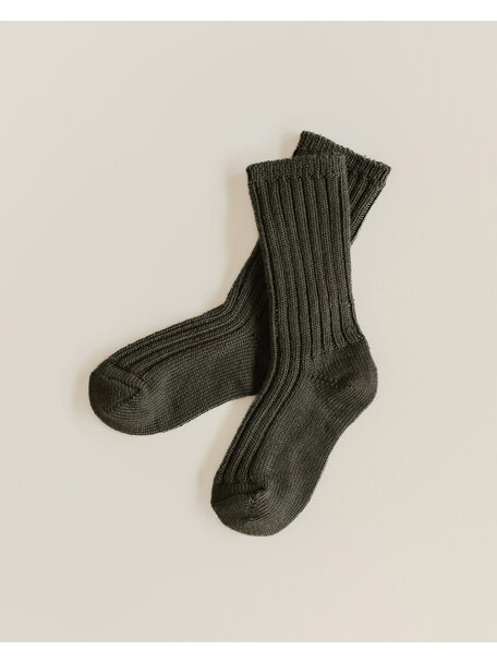 Unaduna Thick children's socks made of wool - wakame