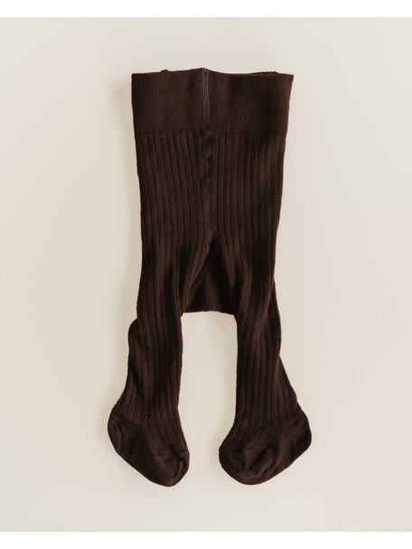Unaduna Ribbed baby tights - kladdkaka