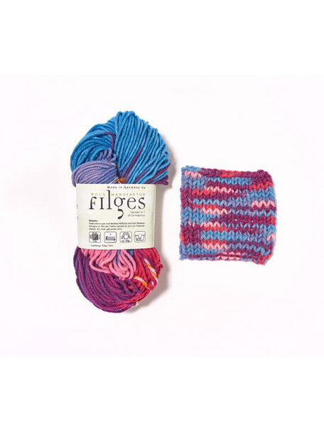 Filges Knitting wool - purple tones