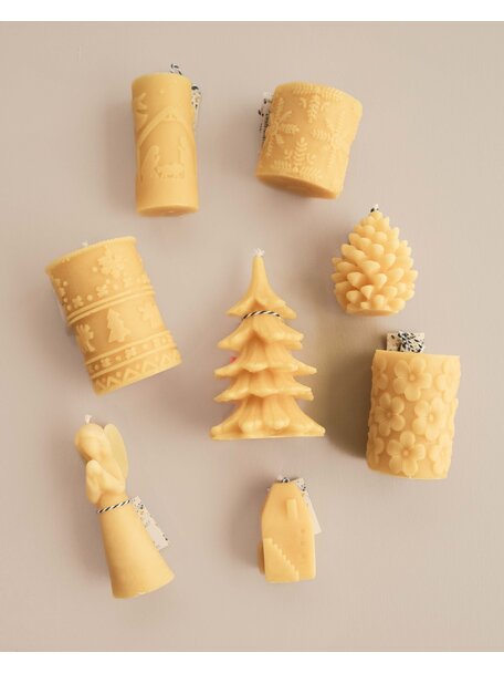 De Muisjes Beeswax candle - little house