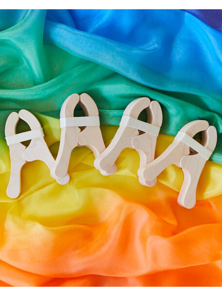 Sarah's Silks Wooden playclips (4 pieces)