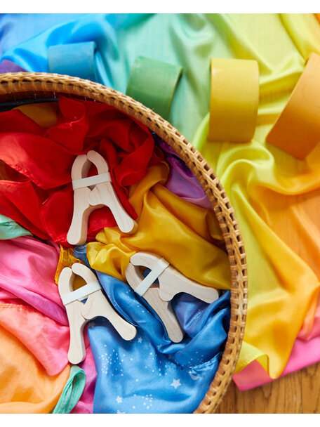 Sarah's Silks Wooden playclips (4 pieces)