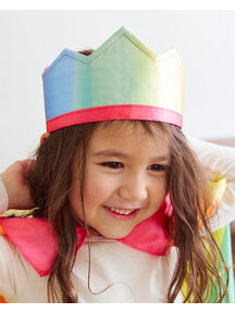 Sarah's Silks Silk crown - rainbow