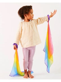 Sarah's Silks Wrist streamer - rainbow