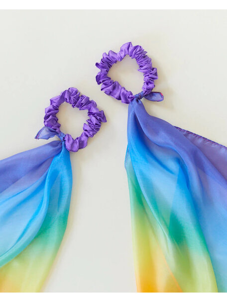 Sarah's Silks Wrist streamer - rainbow