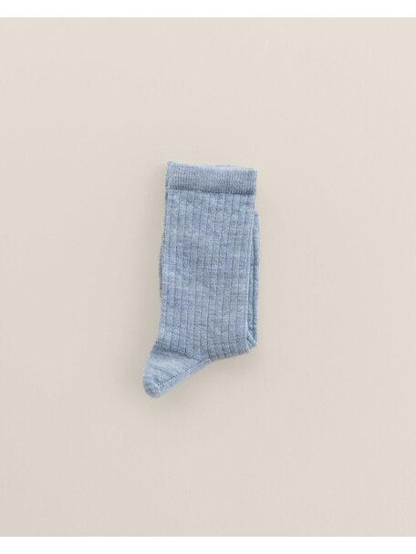 Unaduna Wool rib Unisex socks - nila