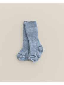 Unaduna Tiny rib baby socks made of wool - nila