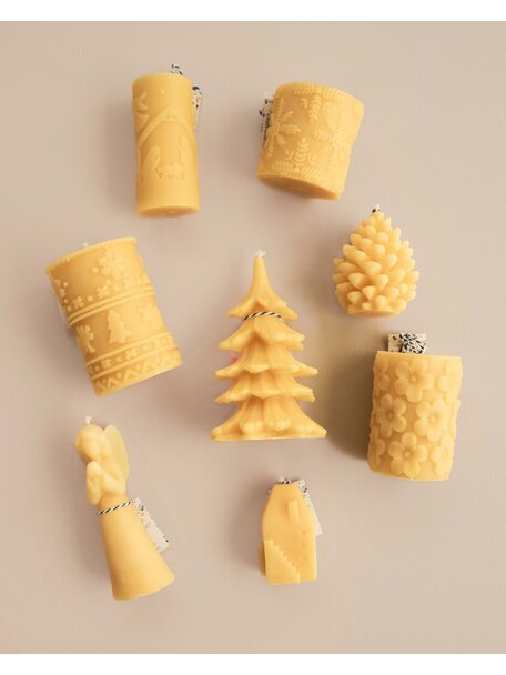 De Muisjes Beeswax candle - nativity scene