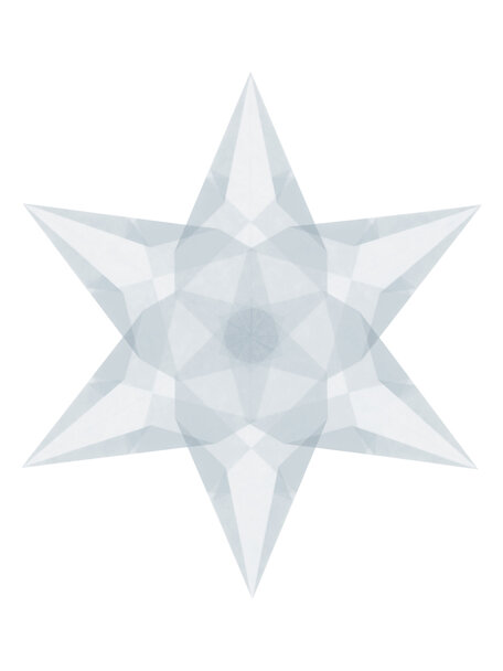 Handmade Folding window stars easy - white