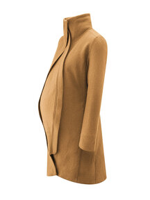 Mamalila Woolen babywearing coat Oslo - camel