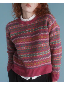 Harley Fairisle sweater - lipstick