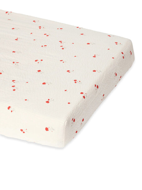 Garbo & Friends Fitted crib sheet - poppy
