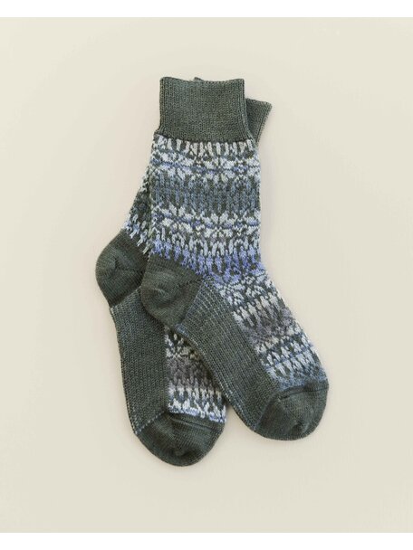 Hirsch Natur Thick Norwegian socks for adults - woods