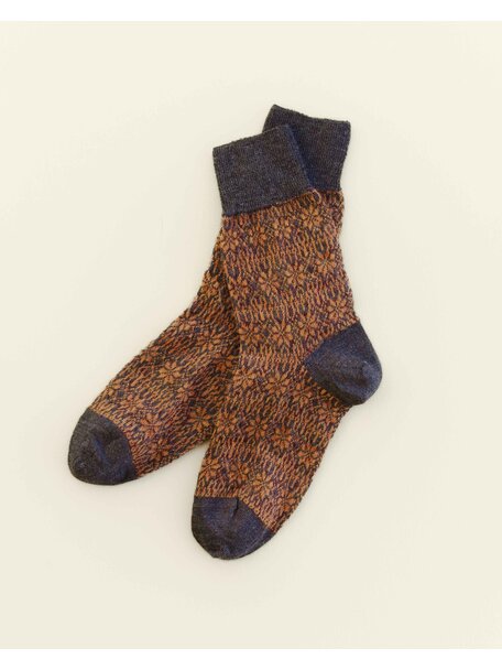 Hirsch Natur Norwegian socks for adults - mango