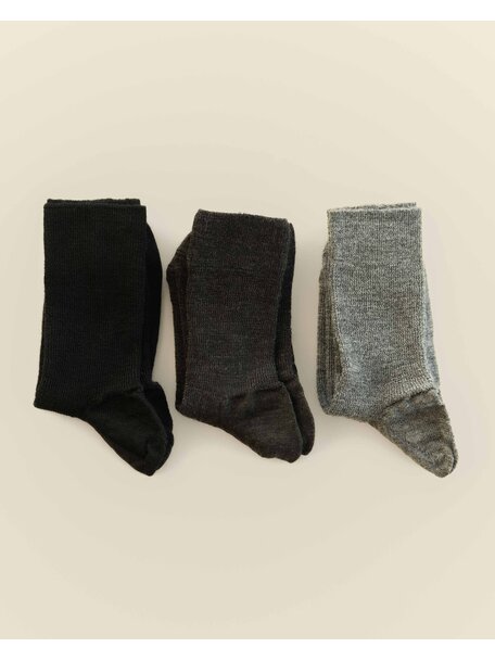 Hirsch Natur Thin wool socks for adults - grey