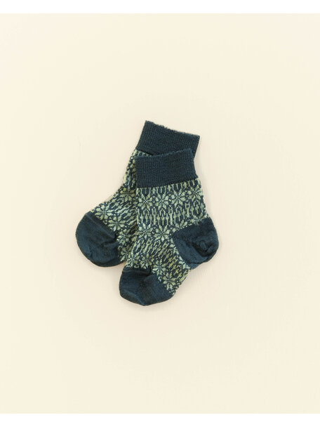 Hirsch Natur Norwegian children's socks - pine