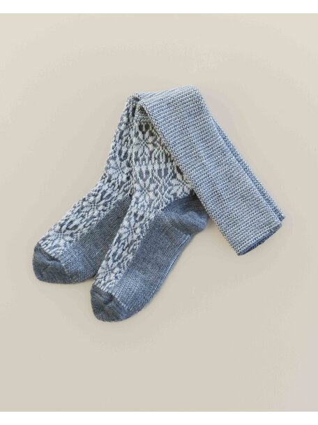 Hirsch Natur Thick Norwegian knee socks  for adults - grey