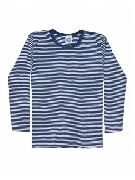 Cosilana Kids Longsleeve Striped Wool/Silk - Blue
