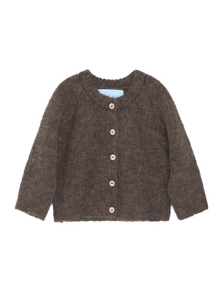 Serendipity Baby cardigan alpaca wool - pine cone