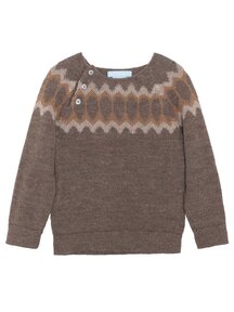 Serendipity Alpaca Children's sweater - earth
