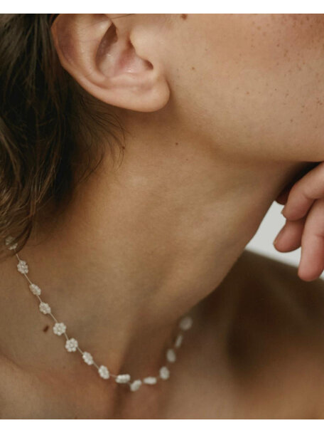 Labro Fiori ladies necklace 42cm - white