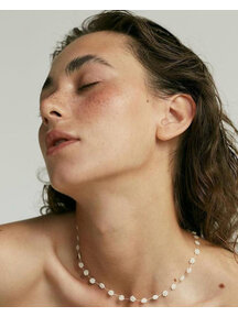 Labro Fiori ladies necklace 42cm - white