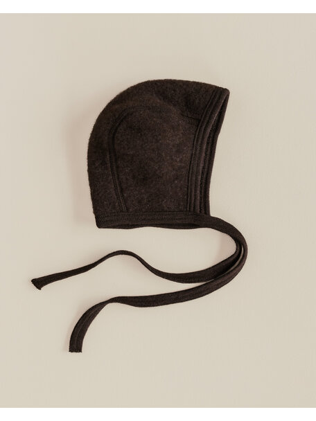 Unaduna X Engel Bonnet Wool Fleece - cocoa