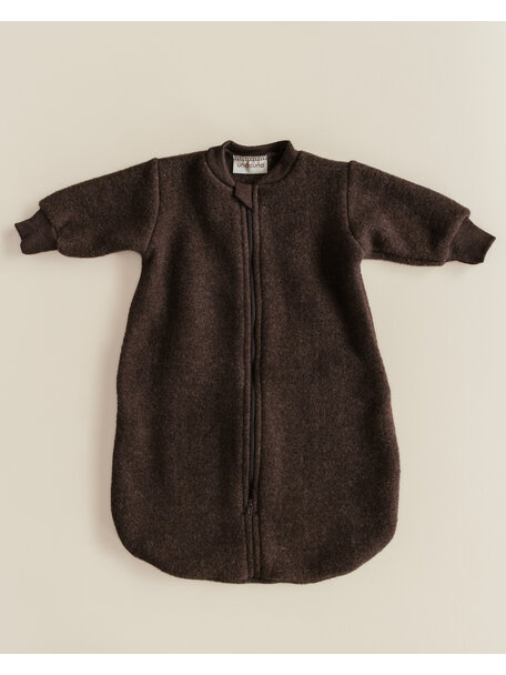 Unaduna X Engel Sleeping bag merino wool fleece - cocoa
