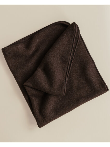 Unaduna X Engel Baby Blanket Wool Fleece - cocoa