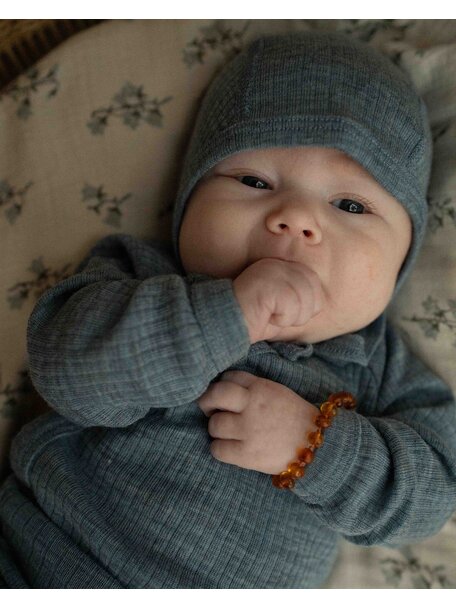 Unaduna Wrap around body wool rib - nila