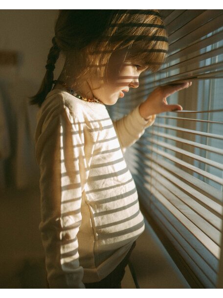 Unaduna Shirt longleeves pointelle wool/silk - munkki