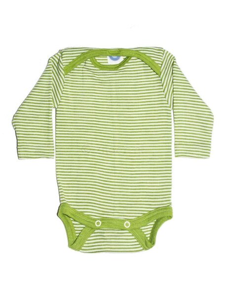 Cosilana Baby Body Striped Wool/Silk - Green