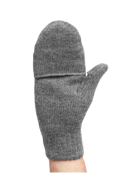 Apu Kuntur Mittens from alpaca wool - grey