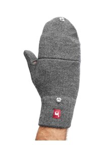 Apu Kuntur Mittens from alpaca wool - grey