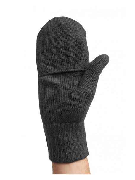 Apu Kuntur Mittens from alpaca wool - black