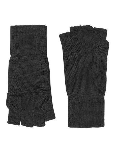 Apu Kuntur Mittens from alpaca wool - black