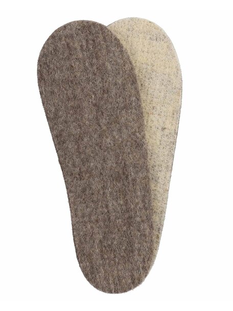 Apu Kuntur Alpaca woolen inner soles for adults - taupe