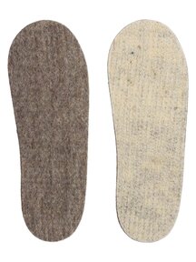 Apu Kuntur Alpaca woolen inner soles for adults - taupe