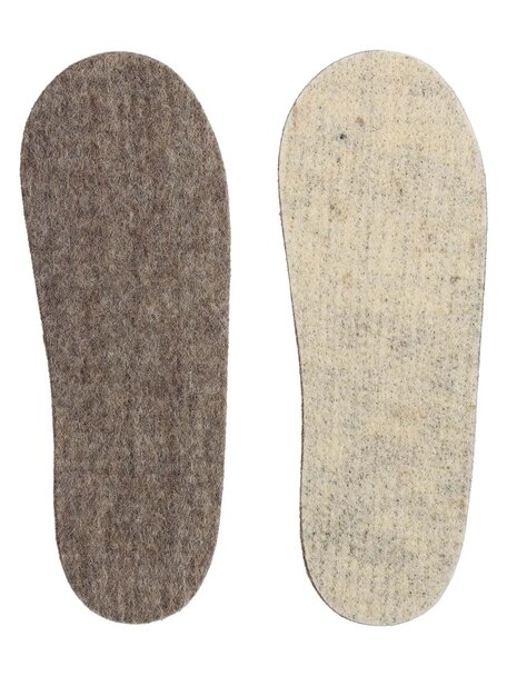 Apu Kuntur Alpaca woolen inner soles for adults - taupe