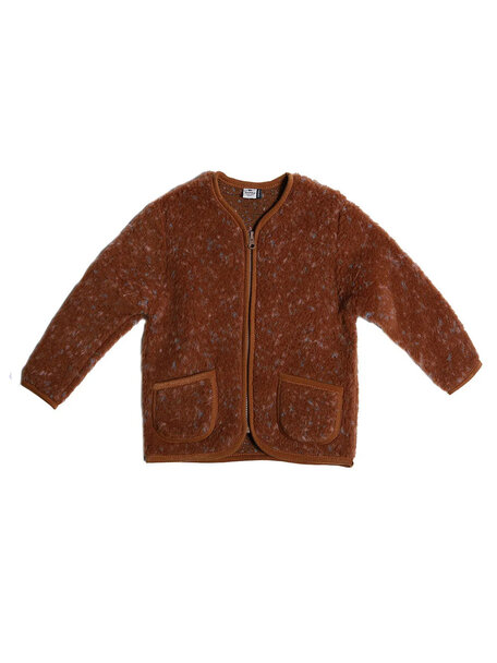 Alwero Children's vest Koru - caramel multi dots