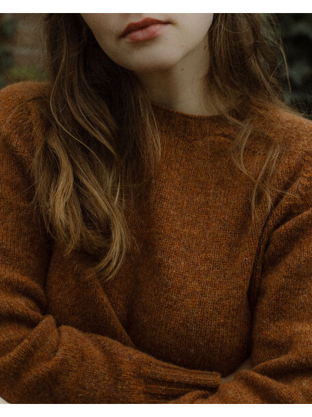 Unaduna Wool sweater - dark umber