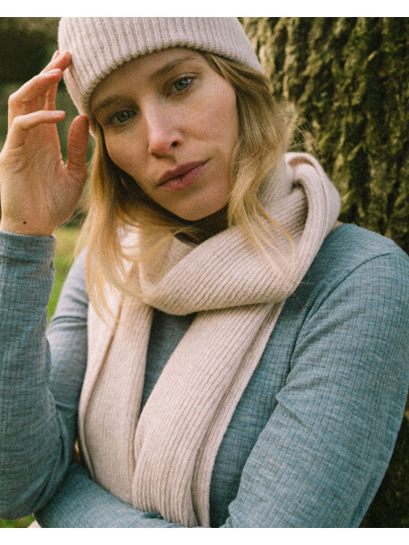 Unaduna Merino wool beanie - maca