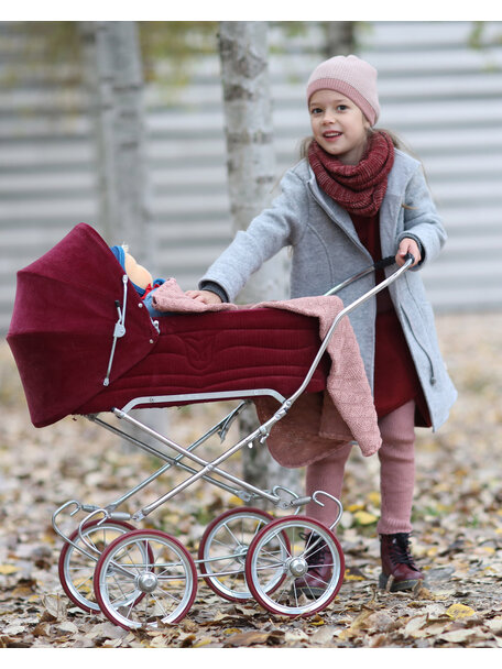 Disana Loop scarf - cassis/soft pink