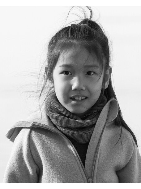 Disana Loop scarf - aubergine/flieder