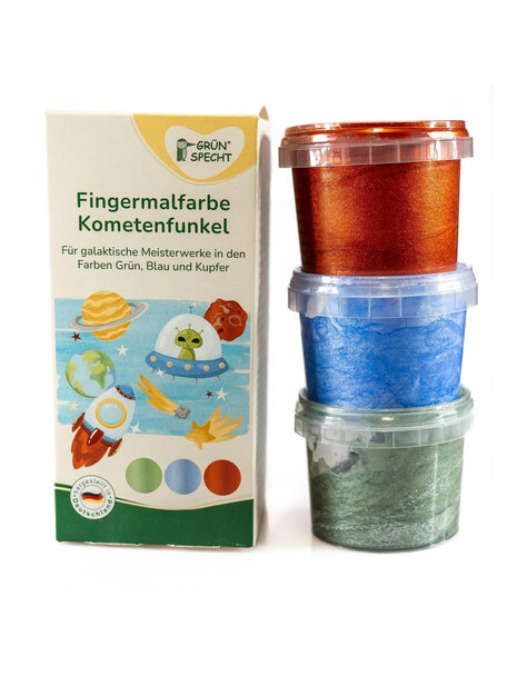 Grünspecht Finger paint - comet sparkle