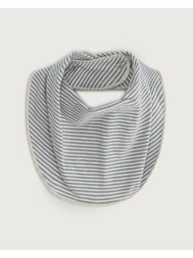 Gray Label Baby bib - stone grey/cream