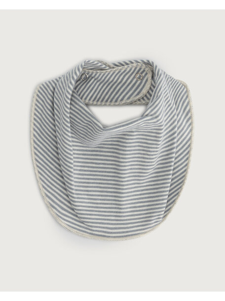 Gray Label Baby bib - stone grey/cream