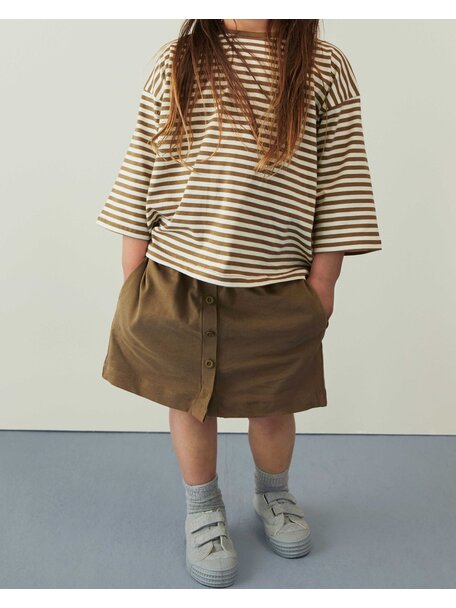 Gray Label Children's skirt with buttons - woody