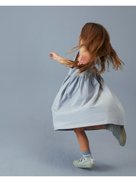 Gray Label Sleeveless children's dress - stone grey